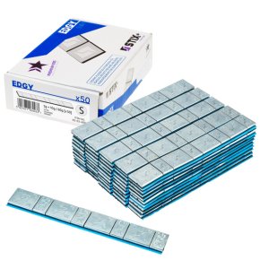 STIX Edgy Slim 60 g självhäftande balanseringsvikter – 5 g + 10 g, 50 remsor