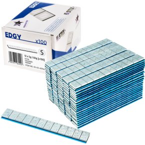 STIX Edgy Slim 60 g självhäftande balanseringsvikter – 12 × 5 g, 100 remsor