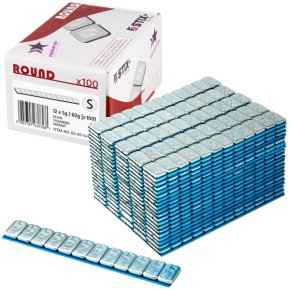 STIX Rounded Slim 60 g självhäftande balanseringsvikter för aluminiumfälg – 100 