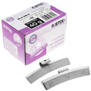 STIX ZN/A 40 g balanseringsvikter i zink för aluminiumfälg – 50 st