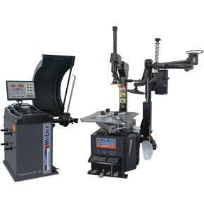 Weber STM-122 + Präzision-XL 3D däckmaskin & balanseringsmaskin med hjälparm
