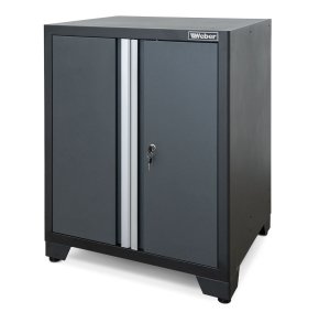 Weber professionellt verktygsskåp Serie 610 med 2 dörrar – grå