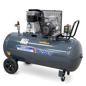 Verkstadskompressor 400 V / 10 bar / 200 l tank