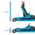 STIX WLS-01 lågprofil hydraulisk garagedomkraft 2,5 ton