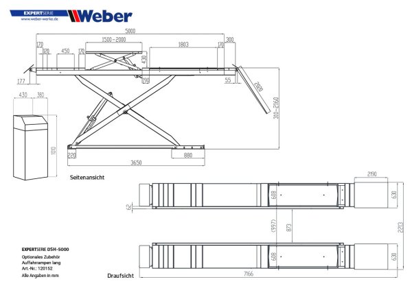 Lastramp för DSH-5000 1 set (2 stycken)