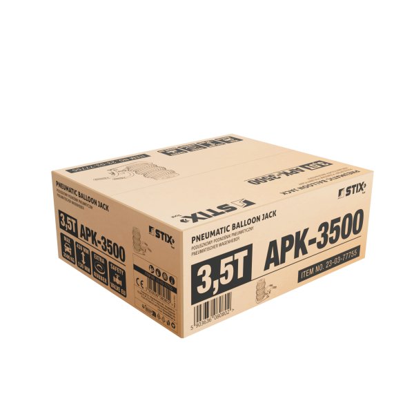 STIX APK-3500 pneumatisk luftkuddsdomkraft 3,5 ton