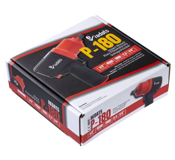 Mutterdragare REDATS P-180 1/2" 1900 Nm – stark, snabb och byggd för tuff verkstadsdrift