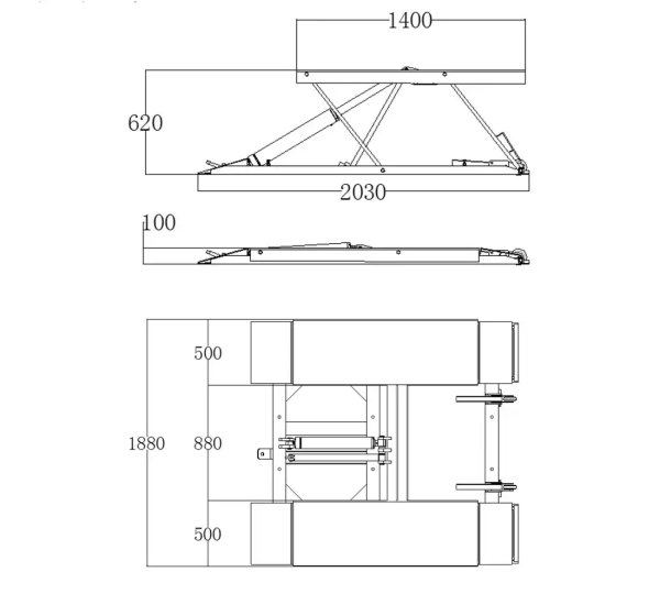 REDATS L-520 – Portabel saxlyft (3 ton, 230 V)