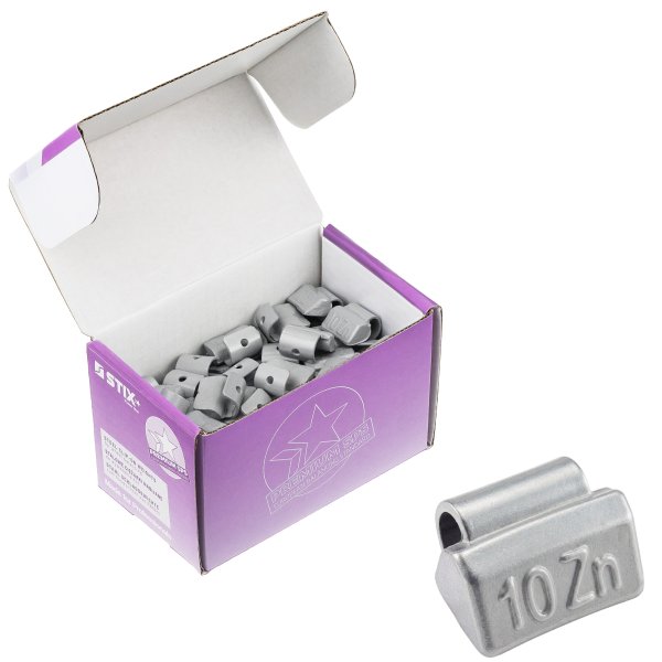 STIX ZN/A 10 g balanseringsvikter i zink för aluminiumfälg – 50 st