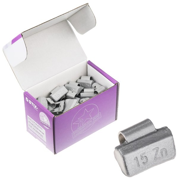 STIX ZN/A 20 g balanseringsvikter i zink för aluminiumfälg – 50 st