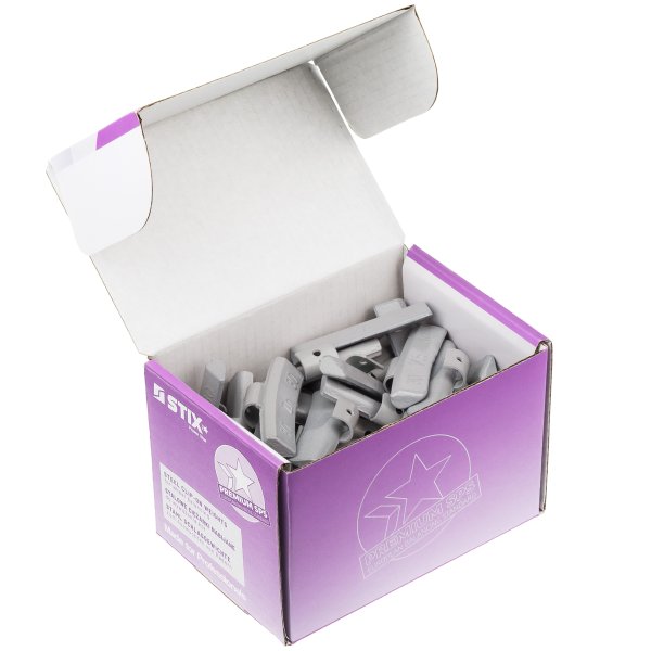 STIX ZN/A 30 g balanseringsvikter i zink för aluminiumfälg – 50 st
