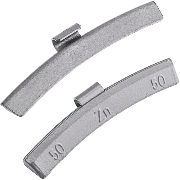 STIX ZN/A 50 g balanseringsvikter i zink för aluminiumfälg – 50 st