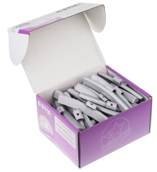 STIX ZN/A 50 g balanseringsvikter i zink för aluminiumfälg – 50 st