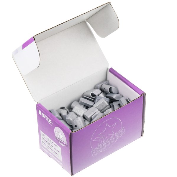 Slagvikter i zink för stålfälgar, 10 g (50 st)