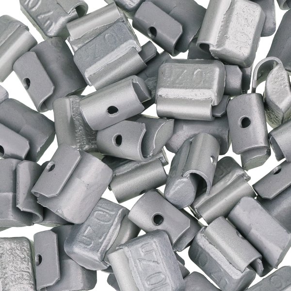 Slagvikter i zink för stålfälgar, 10 g (50 st)