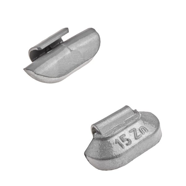 Slagvikter i zink ZN/S 15 g för stålfälgar (50 st)