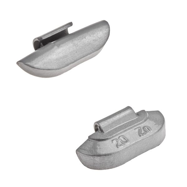 Slagvikter i zink för stålfälgar, 20 g (50 st)