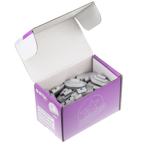 Slagvikter i zink för stålfälgar, 20 g (50 st)