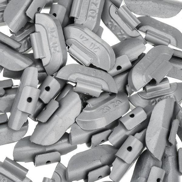 Slagvikter i zink för stålfälgar, 20 g (50 st)