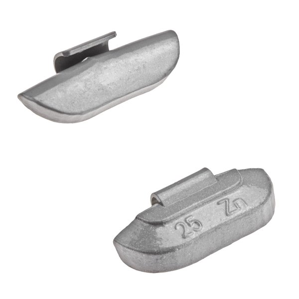 Slagvikt i zink för stålfälgar, 25 g (50 st)