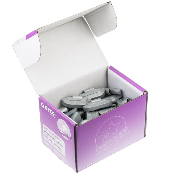 Slagvikt i zink för stålfälgar, 25 g (50 st)