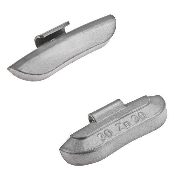 Slagvikter i zink för stålfälgar, 30 g (50 st)