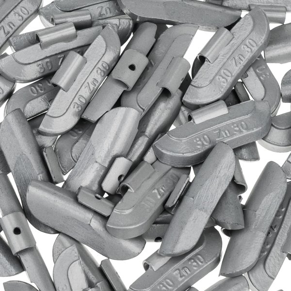 Slagvikter i zink för stålfälgar, 30 g (50 st)