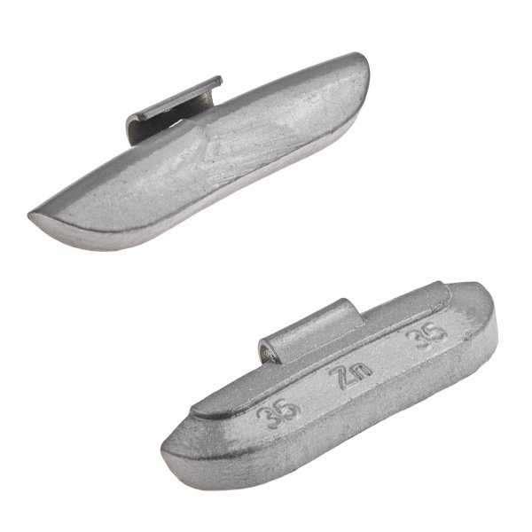 Slagvikter i zink för stålfälgar, 35 g (50 st)