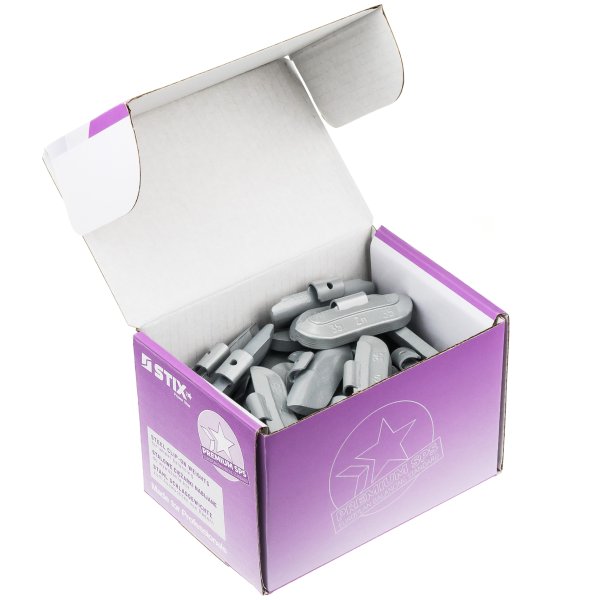 Slagvikter i zink för stålfälgar, 35 g (50 st)