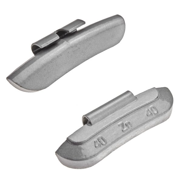 Slagvikter i zink för stålfälgar, 40 g (50 st)