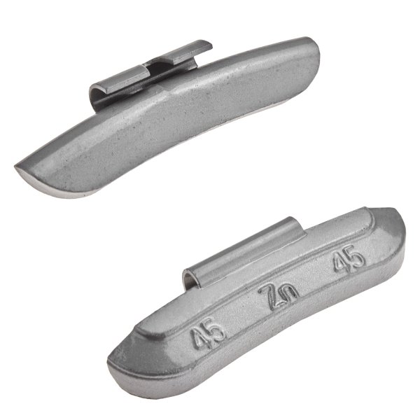 Slagvikter i zink för stålfälgar, 45 g (50 st)