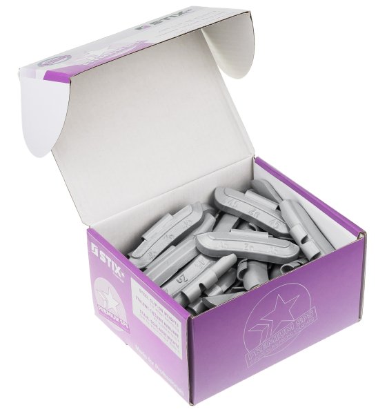 Slagvikter i zink för stålfälgar, 45 g (50 st)