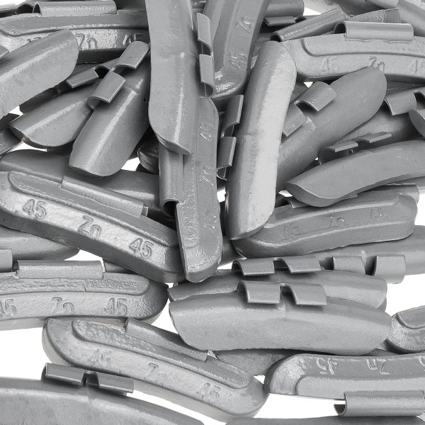 Slagvikter i zink för stålfälgar, 45 g (50 st)