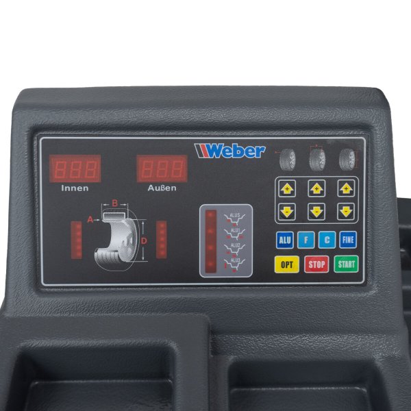 H-1024 bildäckmonteringsmaskin och "ECO" hjulbalanserare inklusive höger hjälpmonteringsarm