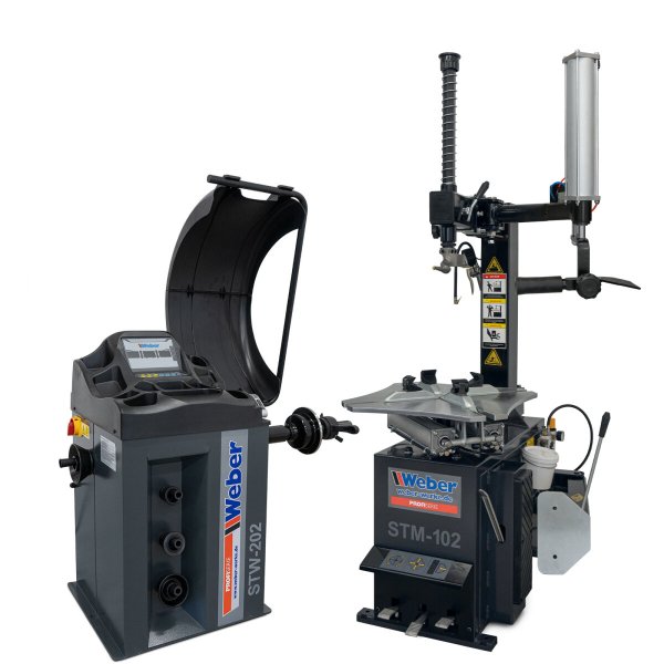 STM-102 Däckmaskin & STW-202 Balanseringsmaskin Weber