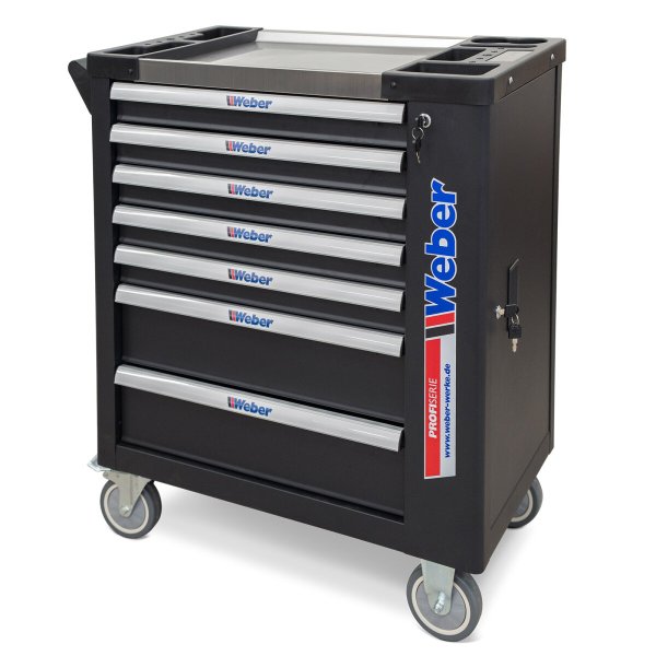 Weber STM-122 + Präzision-XL 3D däckmaskinpaket med hjälparm och 230-delars verkstadsvagn