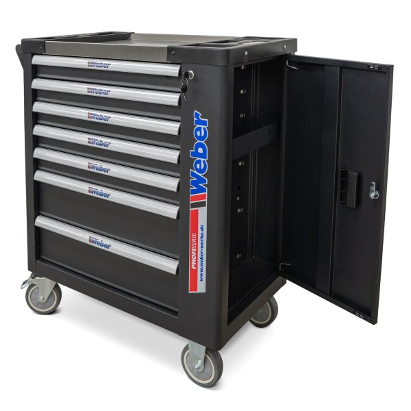 Weber STM-122 + Präzision-XL 3D däckmaskinpaket med hjälparm och 230-delars verkstadsvagn