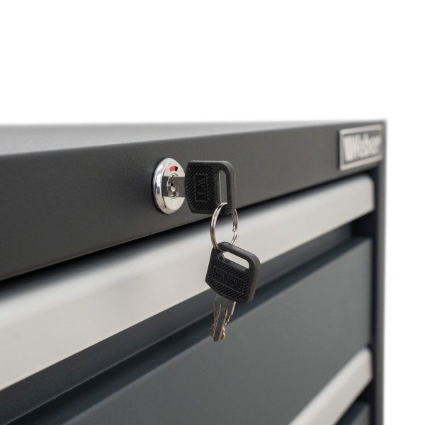 Weber professionellt verktygsskåp Serie 610 med 6 lådor – grå