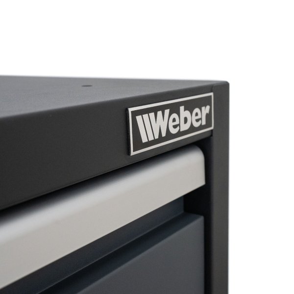Weber professionellt verktygsskåp Serie 610 med 6 lådor – grå