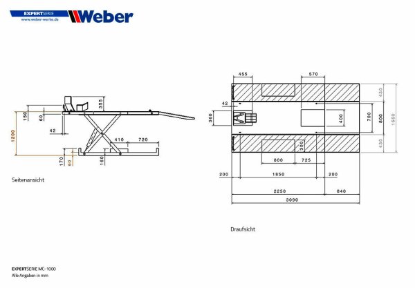 Weber UTV & Side-by-Side breddningskit till MC-1000 och MC-1000E