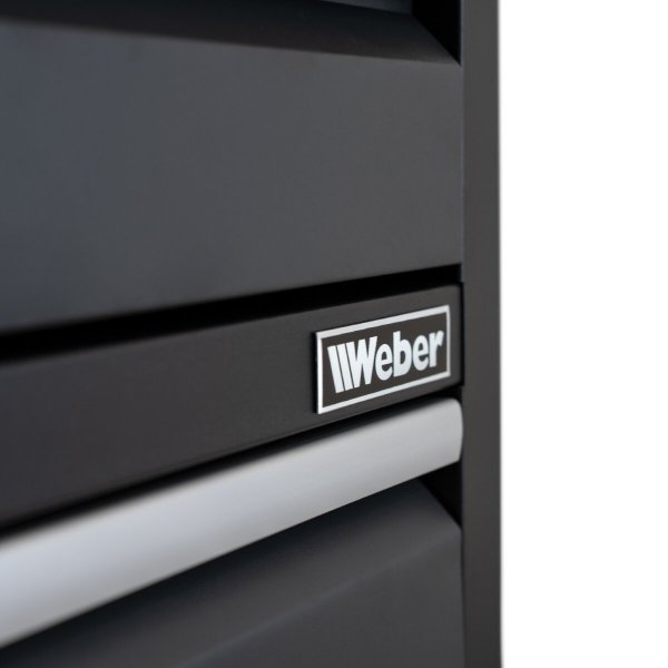 Weber arbetsbänk med 6 lådor, låsbart fack och 171 × 60 cm träarbetsplatta