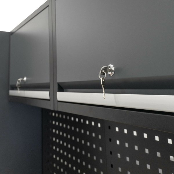 Weber verkstadsskåpssystem Serie 450 – 8 delar grå