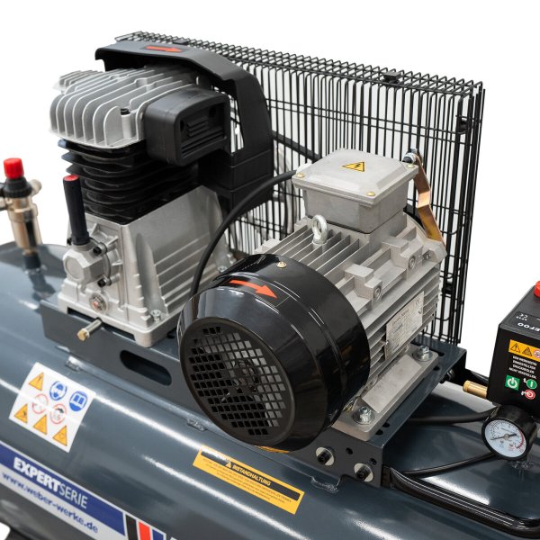 Verkstadskompressor 400 V / 10 bar / 200 l tank
