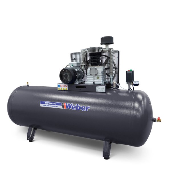 Verkstadskompressor 400 V / 10 bar / 500 l tank