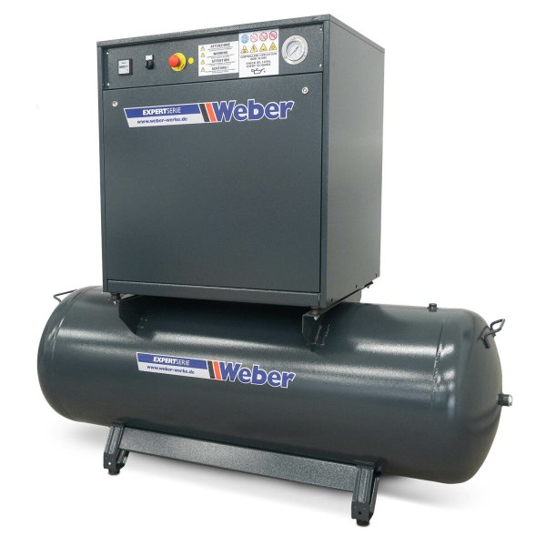 Weber ljuddämpad verkstadskompressor 400 V – 10 bar – 500 liter