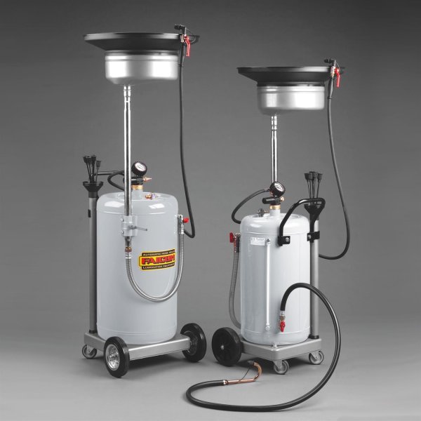 Spilloljevagn transp.90l med oljesug pneumatisk tömmning